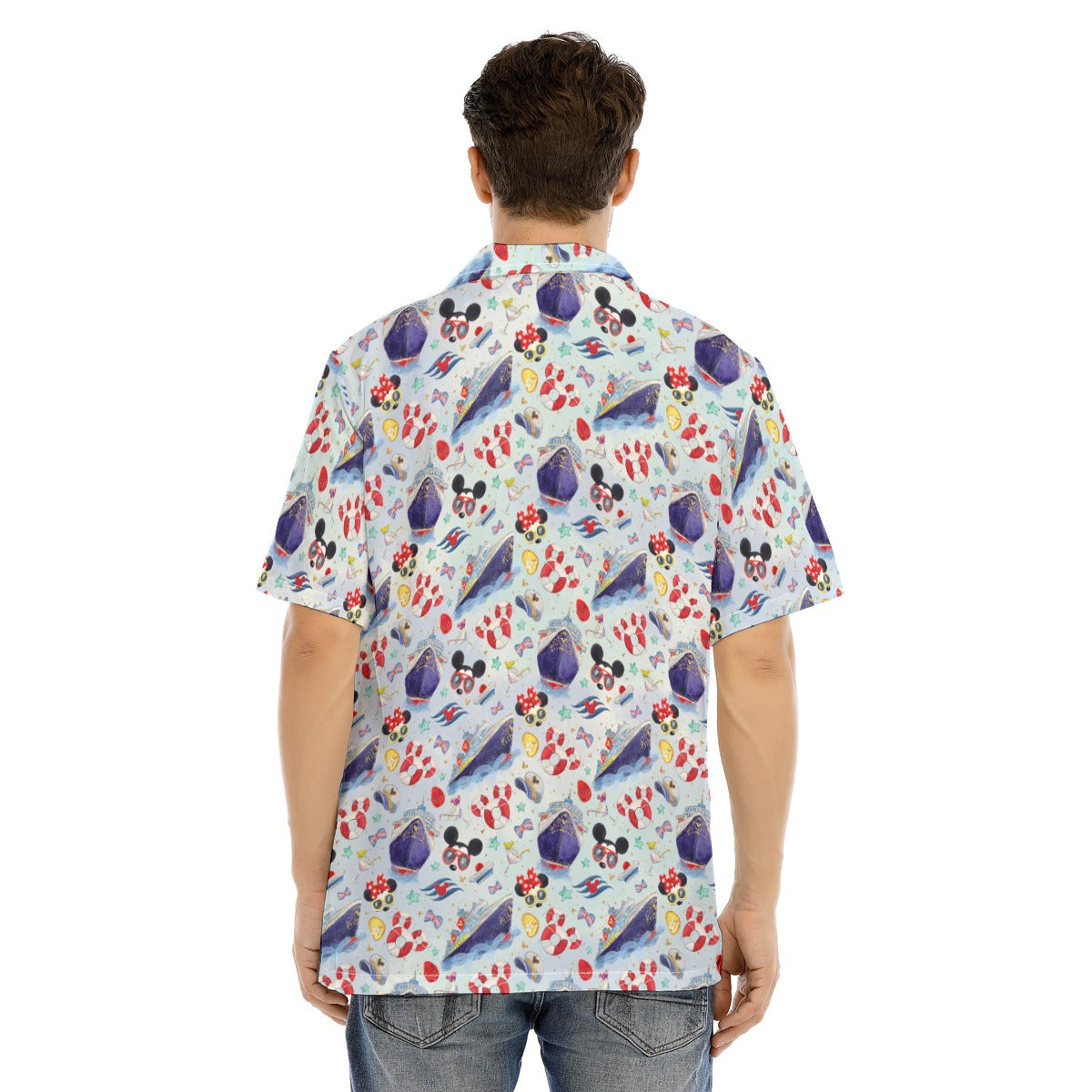 DCL Cruise Style Adventure - Men's Hawaiian Button Up Shirt
