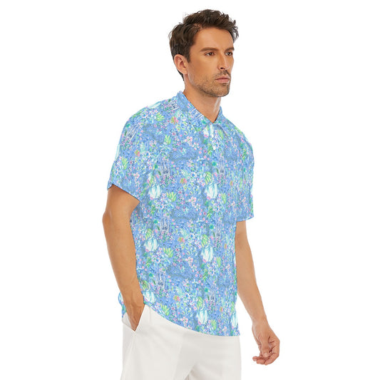 Bright Tropical Princess - Royal Beach Day - Men's Polo Shirt