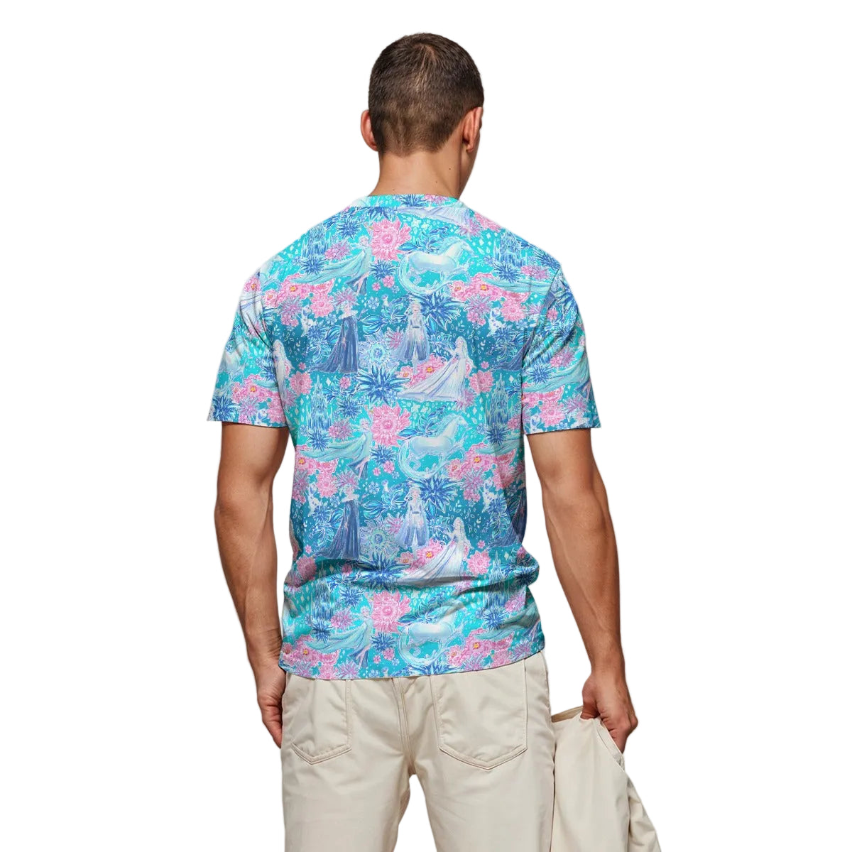 Ice Queen Frosted Florals - Men's Short Sleeve T-Shirt