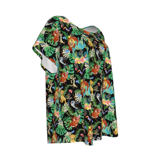 Watercolor Jungle Pride - Women’s Relaxed Fit Scoop Tee
