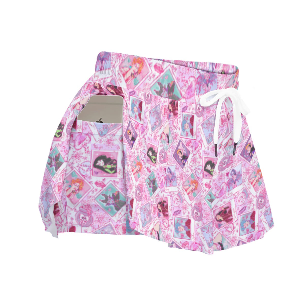 Poisoned Heart Villaintine - Women's Flowy Pocket Shorts