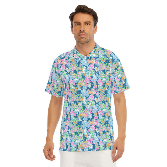 Tropical Paws & Petals - Beloved Dogs - Men's Polo Shirt