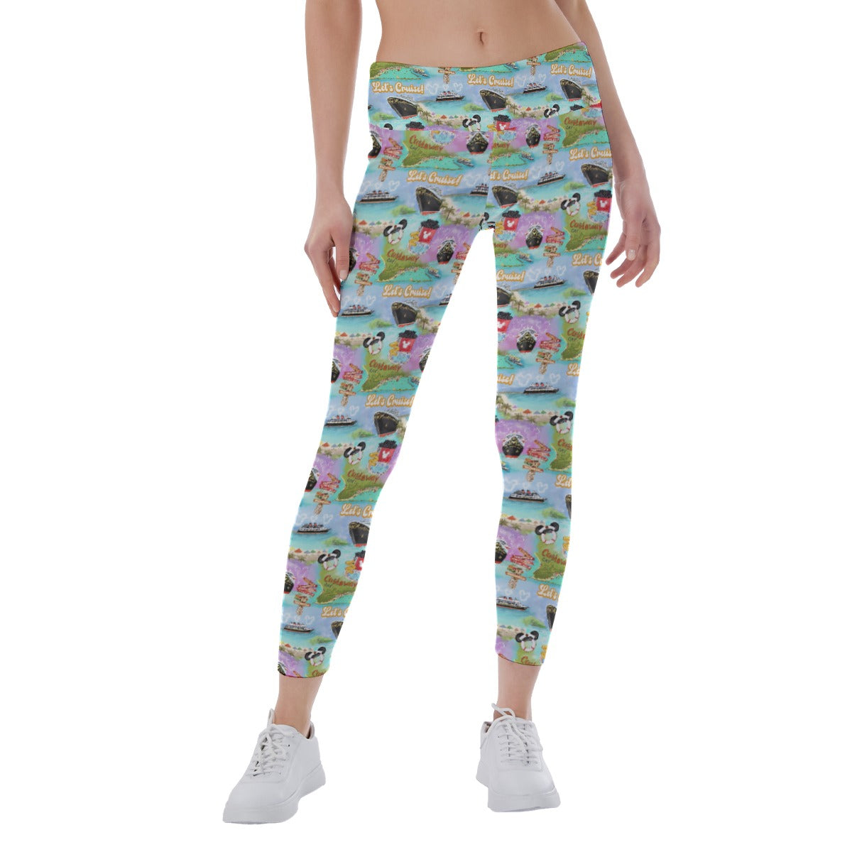 Tropical Castaway Island - Women's Yoga Leggings