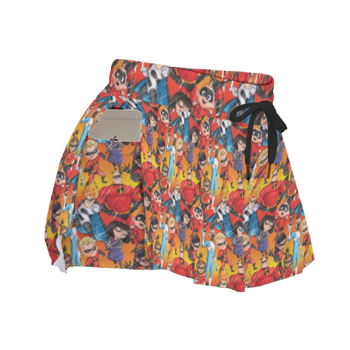 Super Squad Sketched - Women's Flowy Pocket Shorts