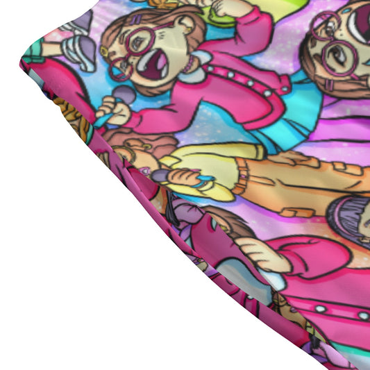 Red Panda Chaos Scenes - Women's Pocket Skater Skirt