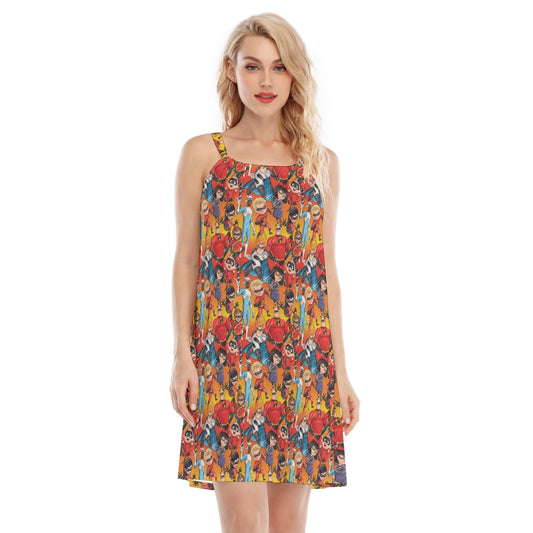Super Squad Sketched - Women’s Adjustable Sundress
