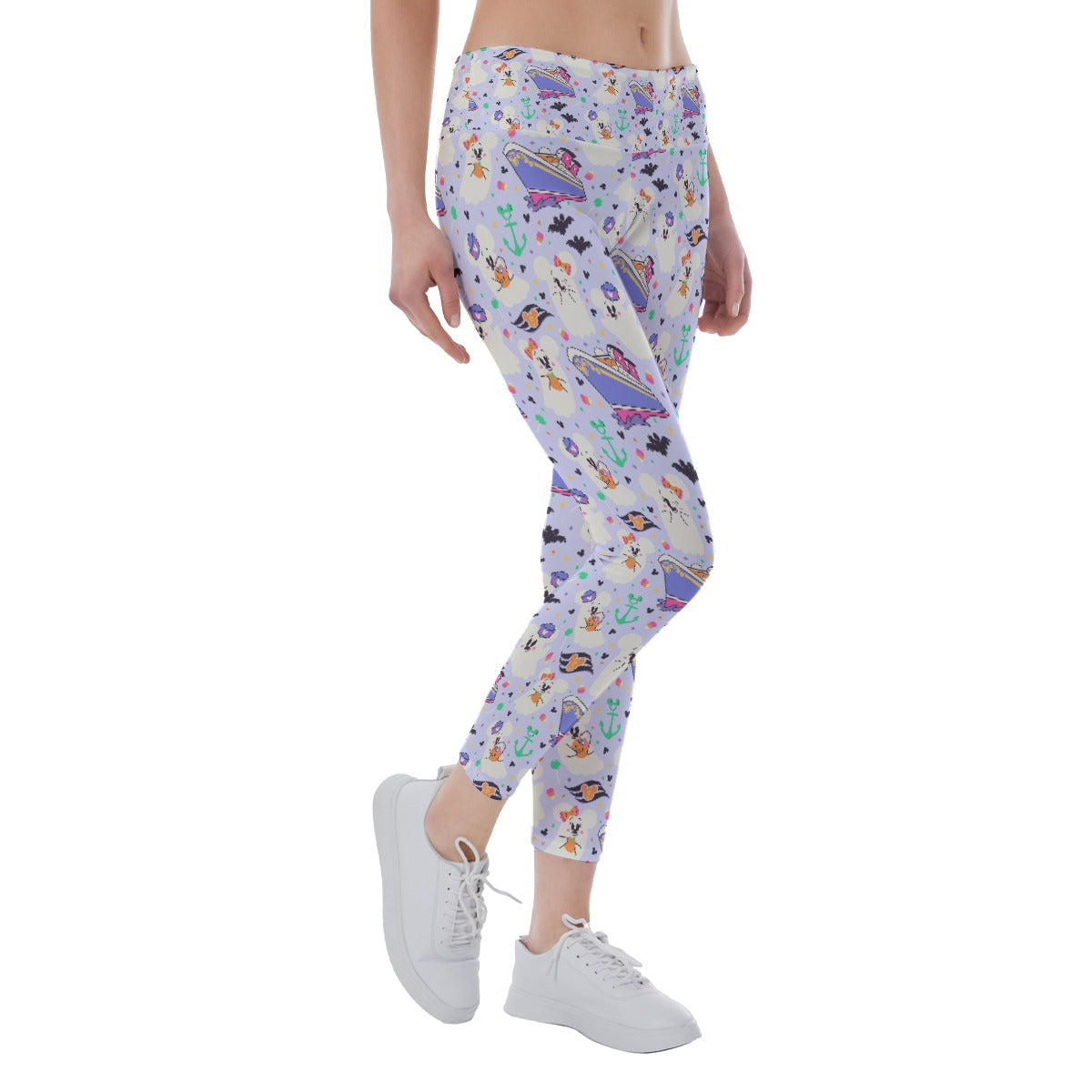 Spooky Sea Ghosts - Women's Yoga Leggings