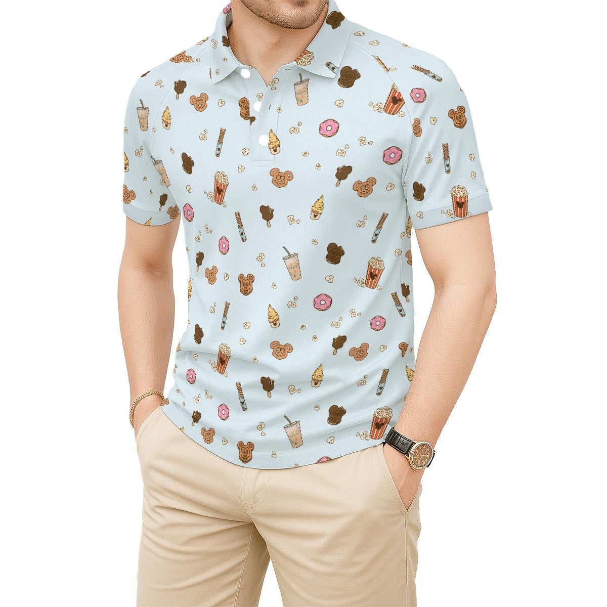 Minimal Snackcore - Men's Polo Shirt