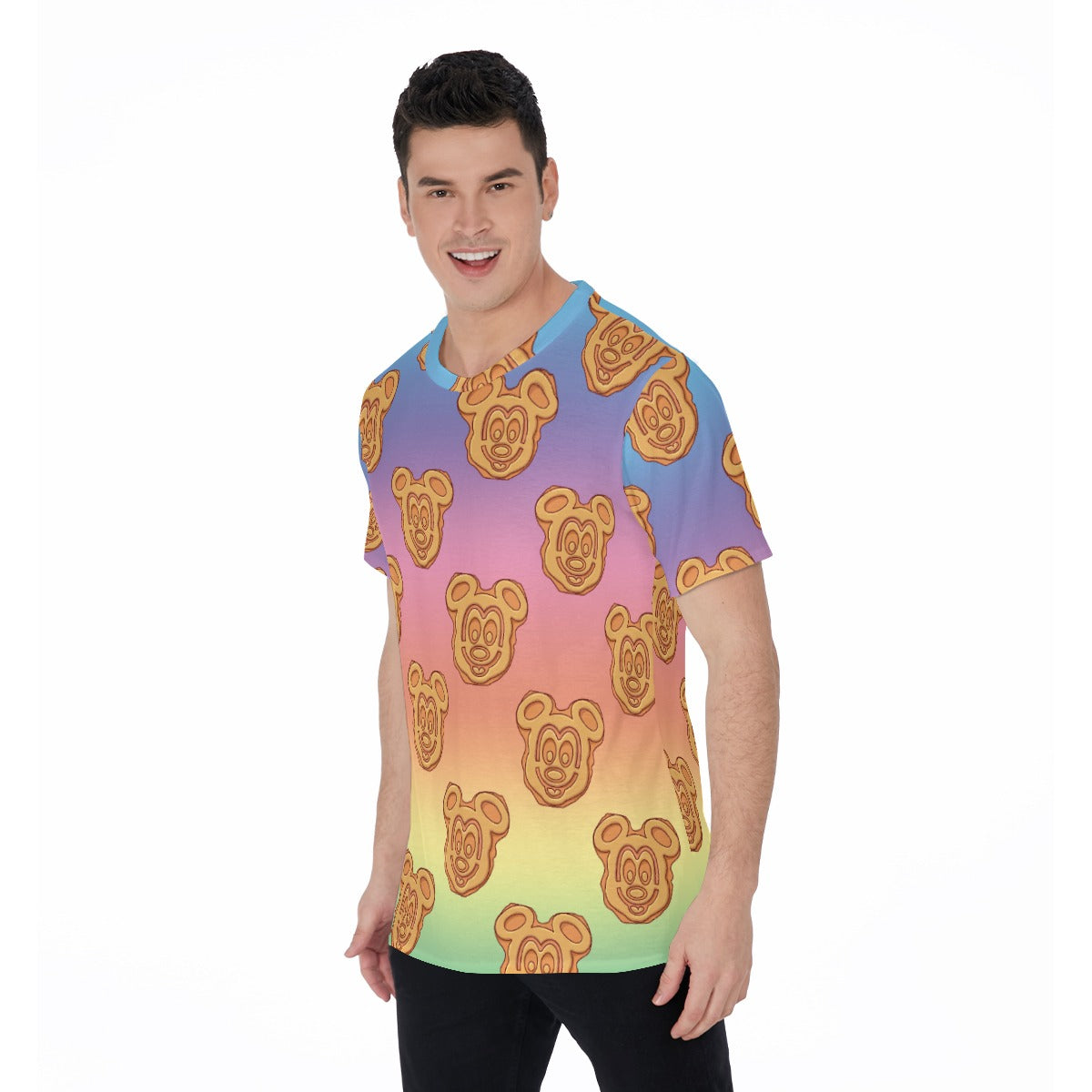 Rainbow Mouse Waffles - Men's Short Sleeve T-Shirt
