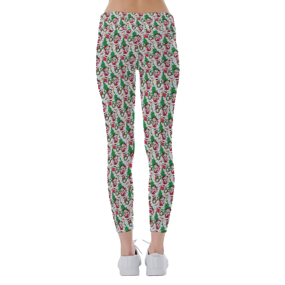 Santa Mouse with Sparkle - Women's Yoga Leggings