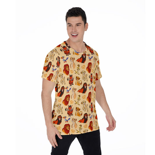 Sketched Savanna Friends - Men's Short Sleeve T-Shirt