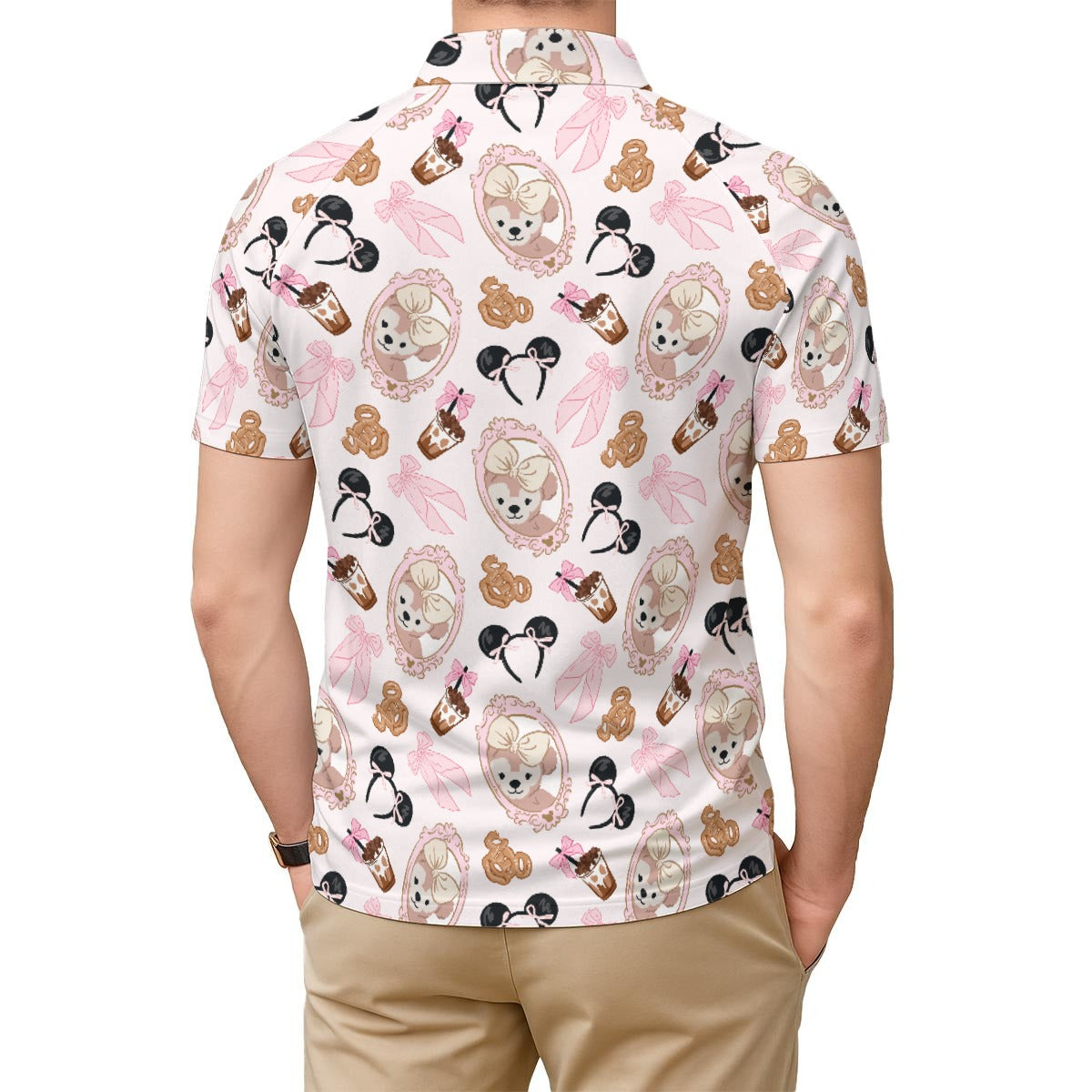 Bow Bear Sweet Day - Men's Polo Shirt