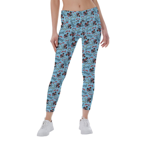 Pirate Mouse Ahoy! - Women's Yoga Leggings