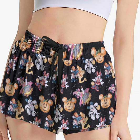 Mouse Friends Halloween Costumesumes - Women's Flowy Pocket Shorts