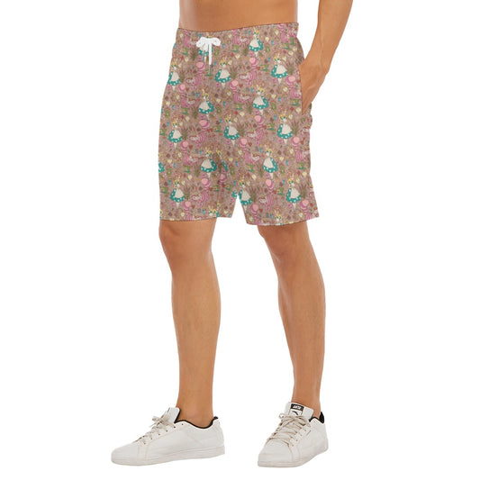 Whimsical Wonderland Cottagecore - Men’s Pocket Beach Shorts