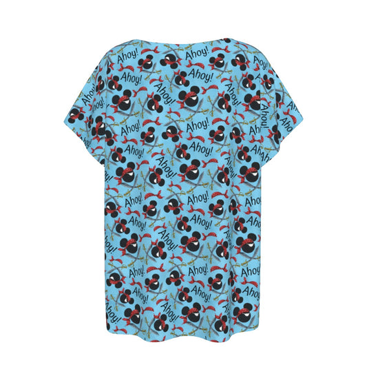 Pirate Mouse Ahoy! - Women’s Relaxed Fit Scoop Tee