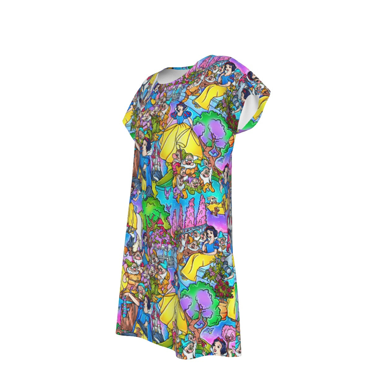 Fairest Princess Storybook Scenes - Women's T-Shirt Dress