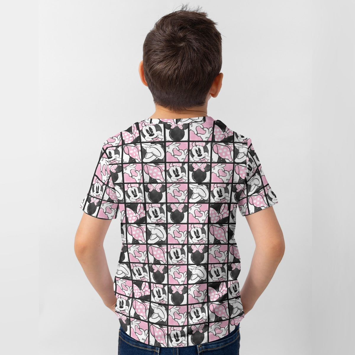 Mouse Bow Block Party - Kid’s Short Sleeve T-Shirt