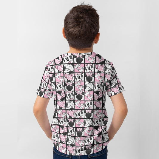 Mouse Bow Block Party - Kid’s Short Sleeve T-Shirt