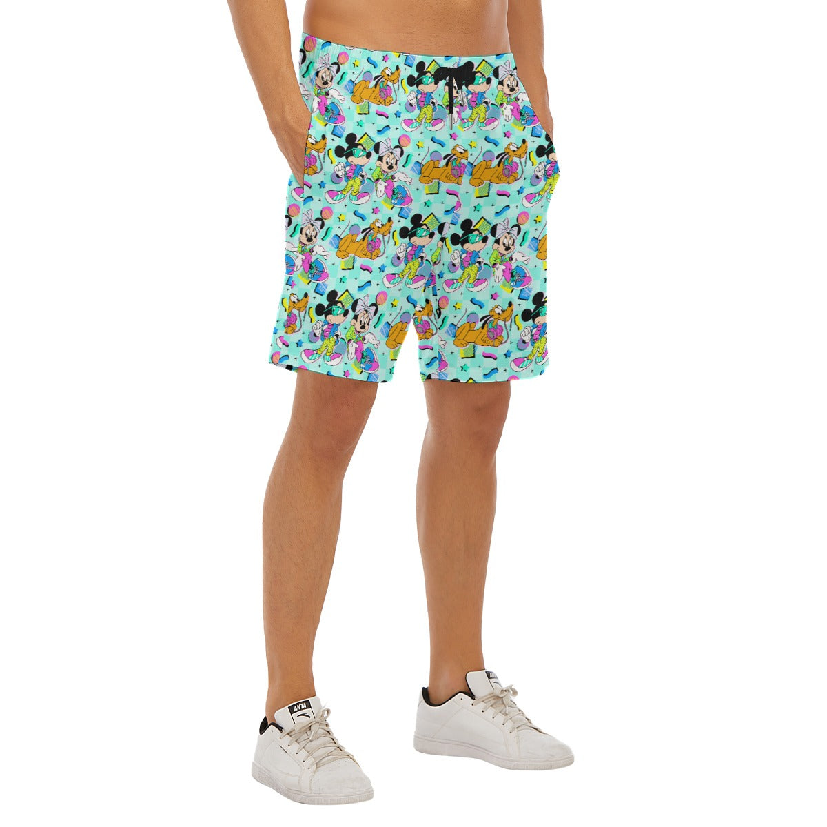 80s Pop Party Pals - Men’s Pocket Beach Shorts