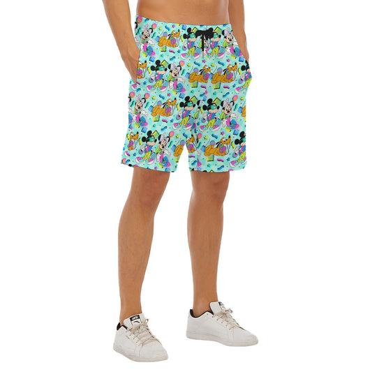 80s Pop Party Pals - Men’s Pocket Beach Shorts