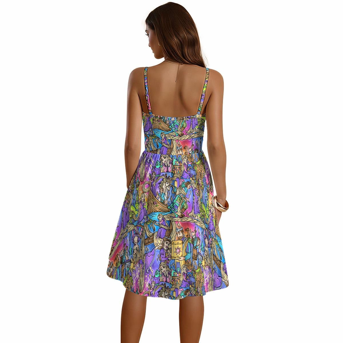 Golden Hair Storybook Scenes - Women's Sweetheart Cami Dress