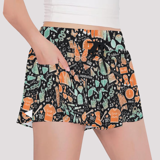 Showgirl Era Icons - Girls’ Flowy Pocket Shorts