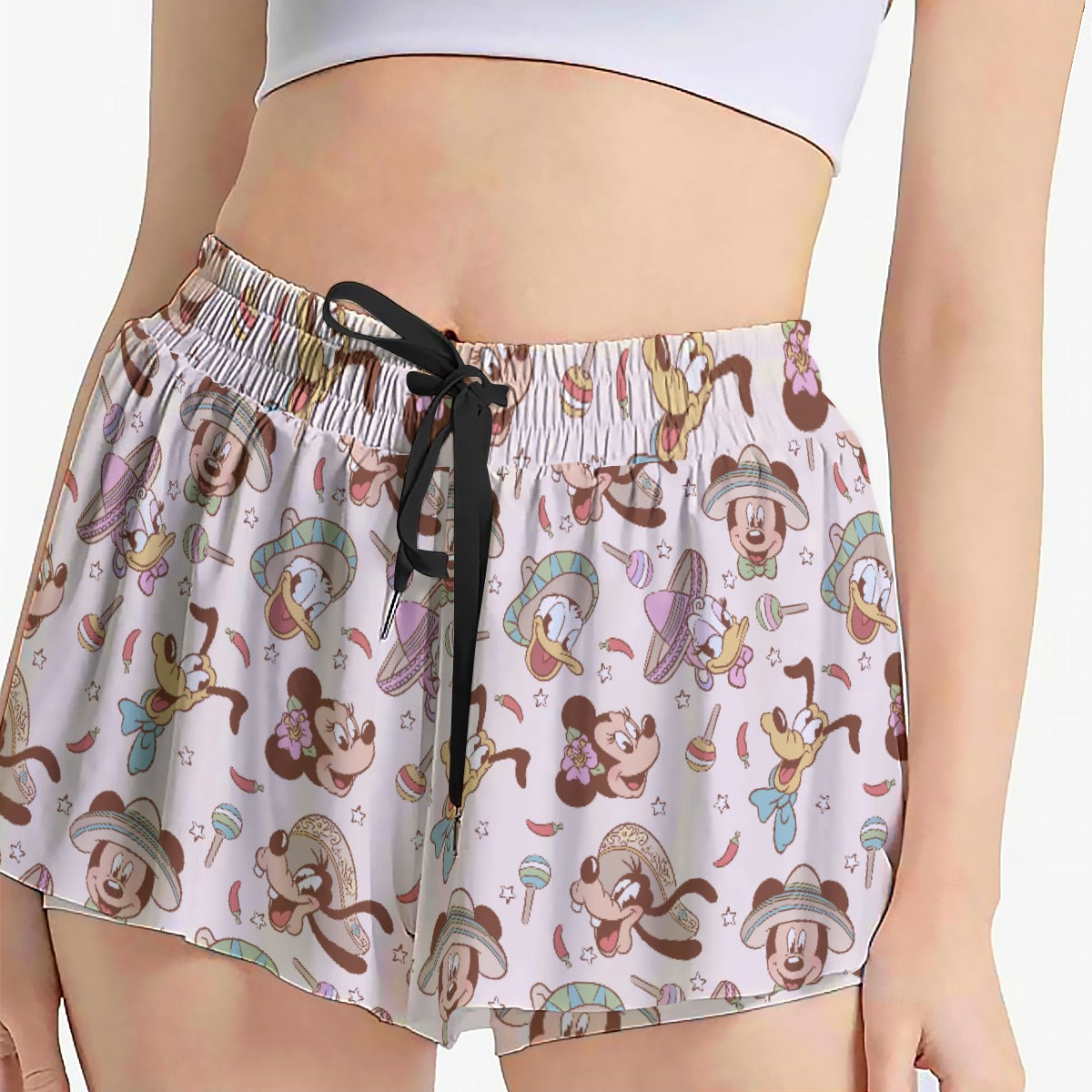 Fiesta Sombrero Pals - Women's Flowy Pocket Shorts