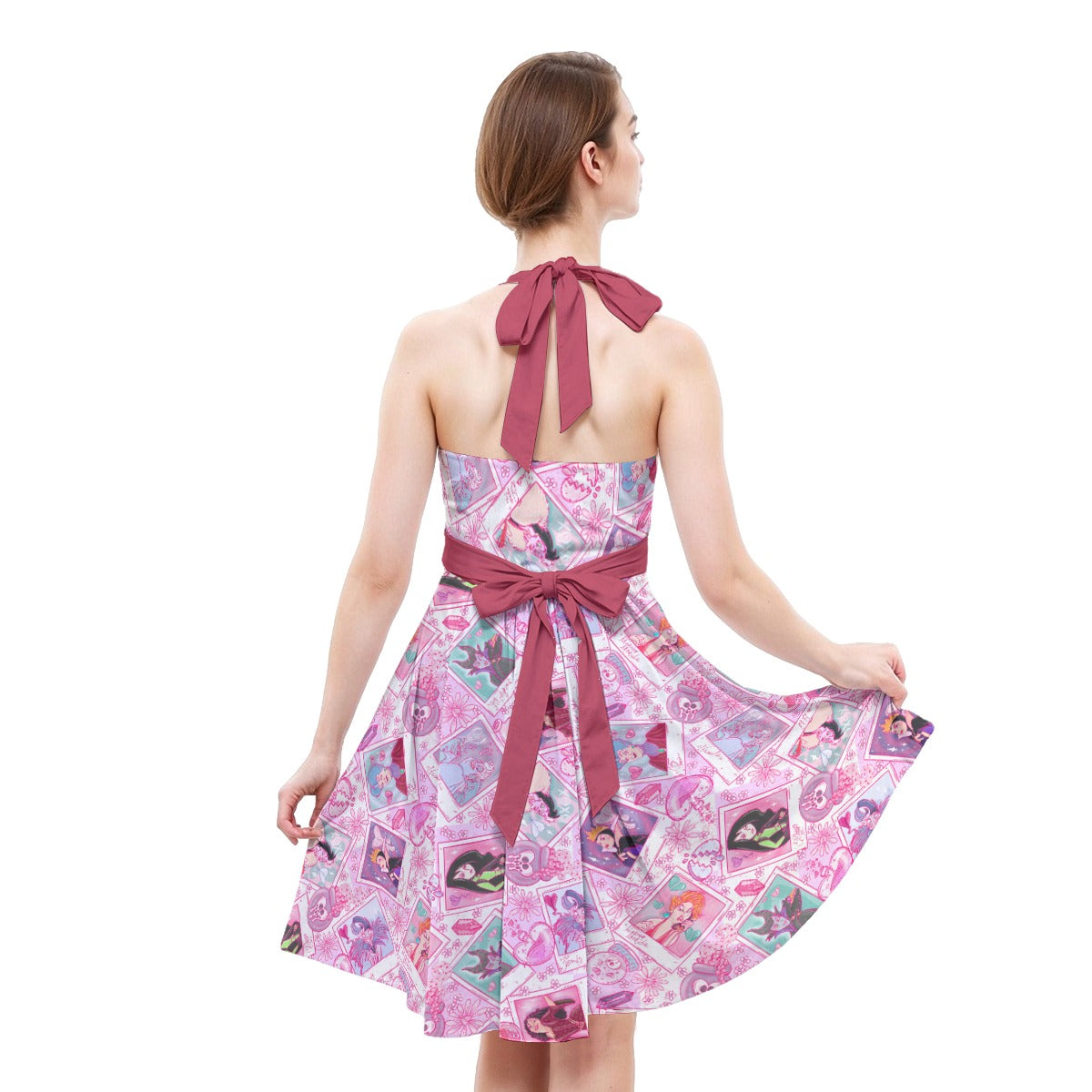 Poisoned Heart Villaintine - Women's Halter Vintage Pocket Dress