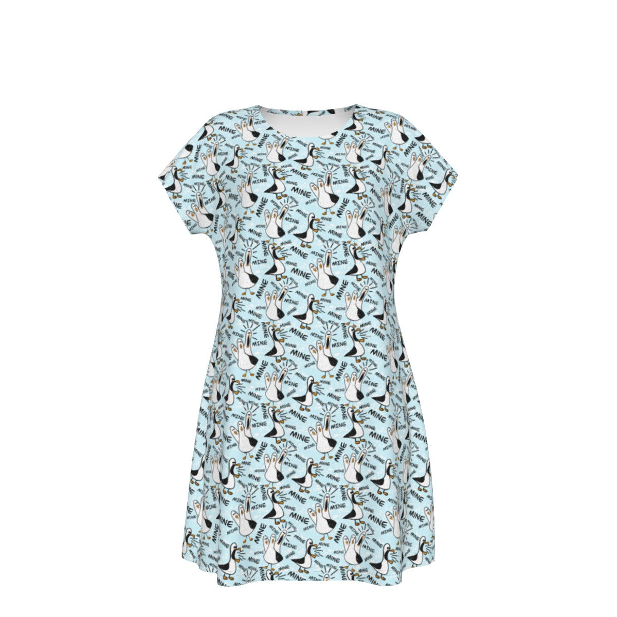 Mine Mine Mine Seagulls - Women's T-Shirt Dress