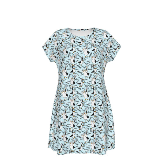 Mine Mine Mine Seagulls - Women's T-Shirt Dress