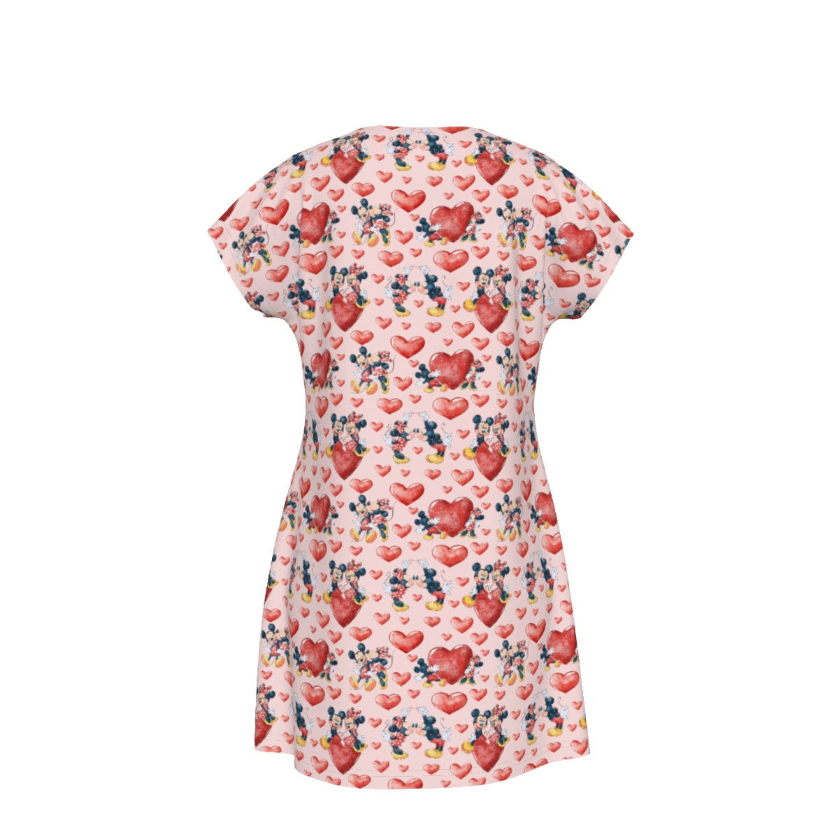 Valentine Mouse Couple - Women's T-Shirt Dress