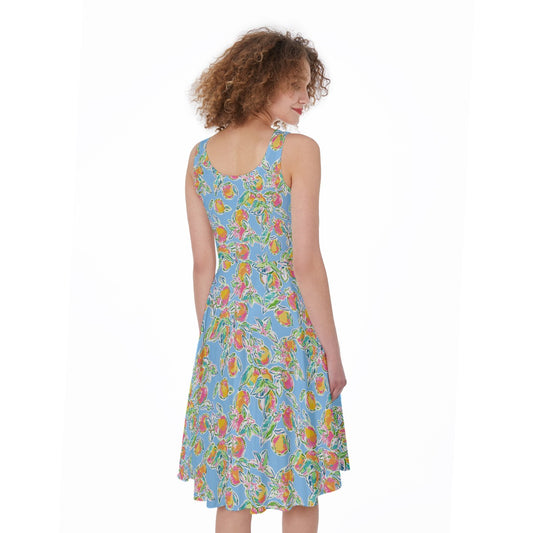 Peachy Keen - Pocket Midi Skater Dress