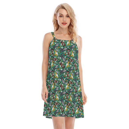 Beloved Couple as Spooky Pair - Women’s Adjustable Sundress