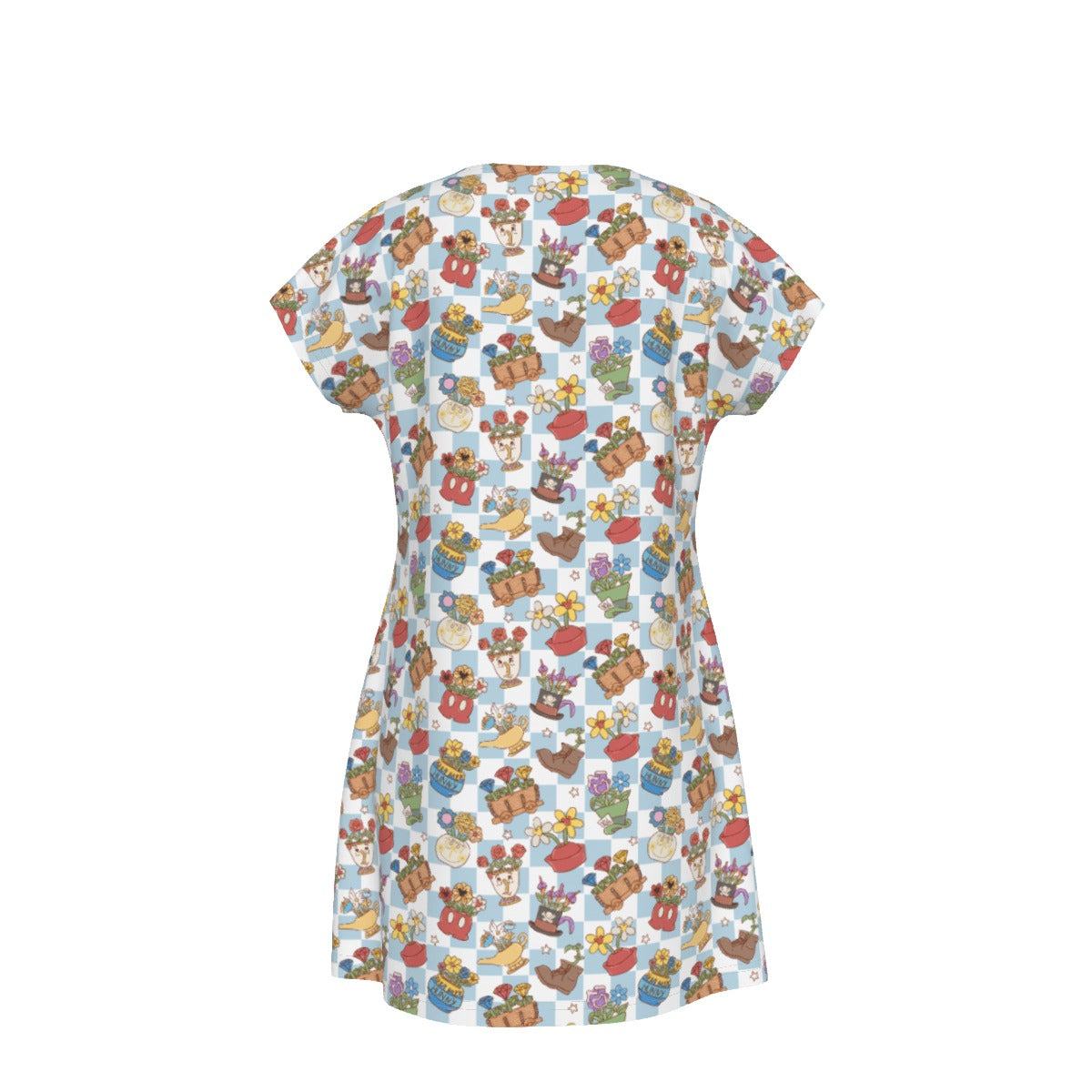 Flourishing Fairytale Pots - Women's T-Shirt Dress