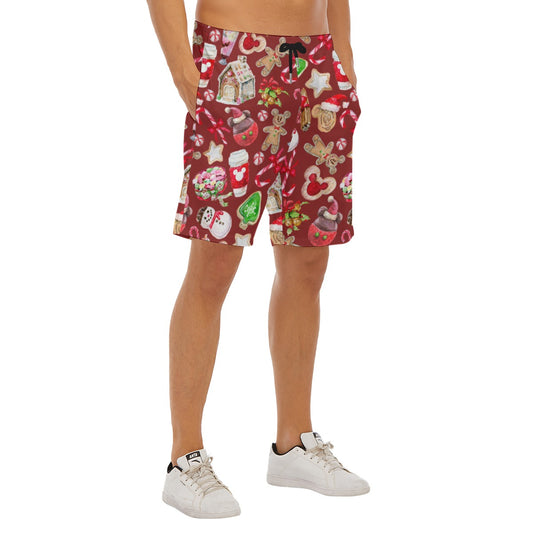 Disney Christmas Snack Goals - Men’s Pocket Beach Shorts