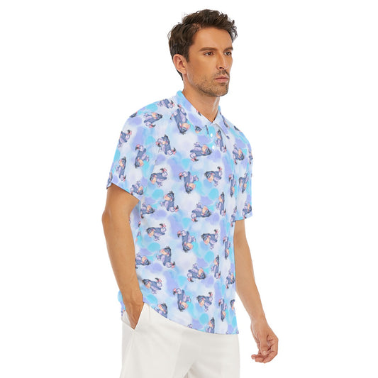 Watercolor Gentle Donkey - Men's Polo Shirt