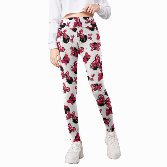 Polka Dot Bows & Mouse Ears - Kid's Leggings