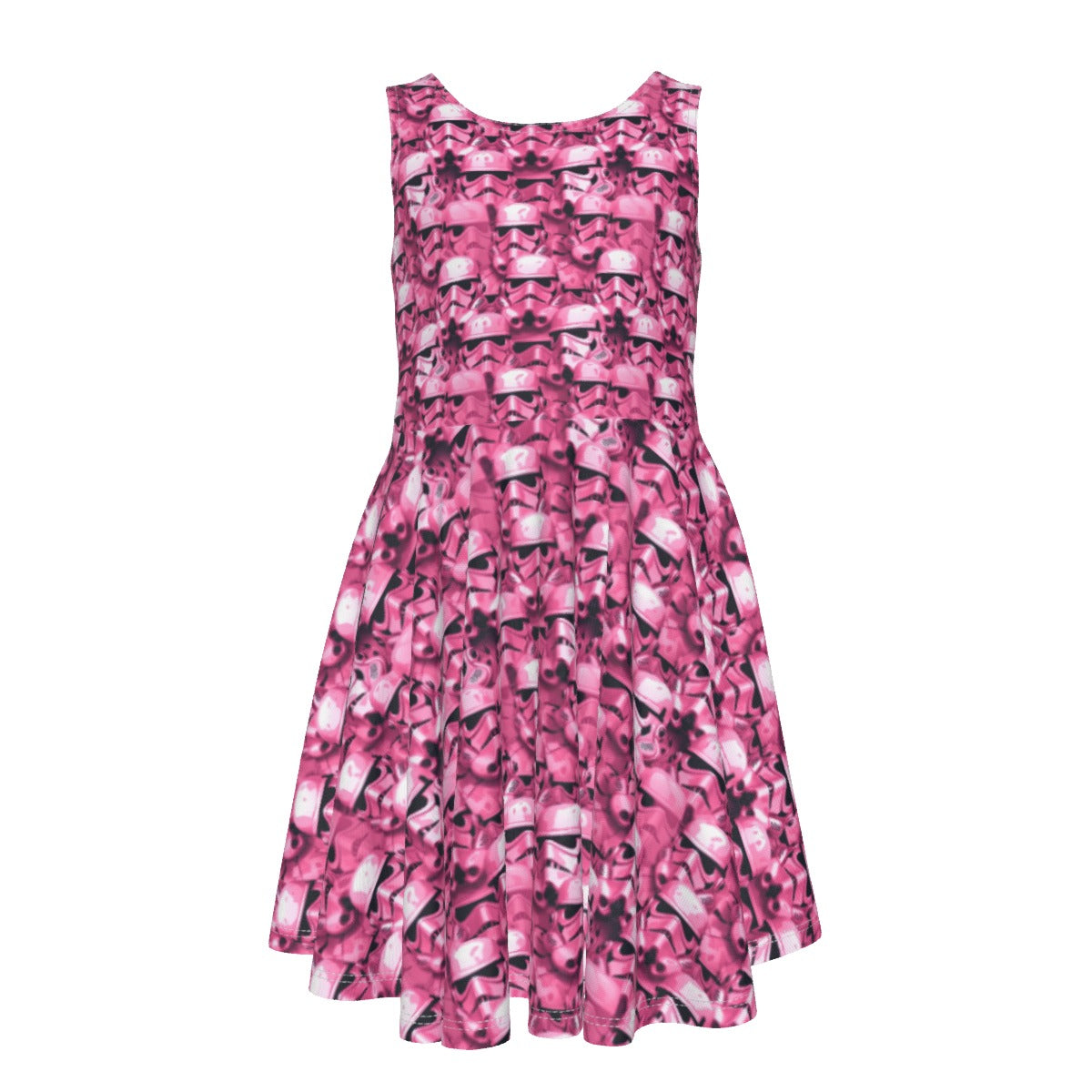 Pink Helmet Battalion - Kid's Sleeveless Skater Dress
