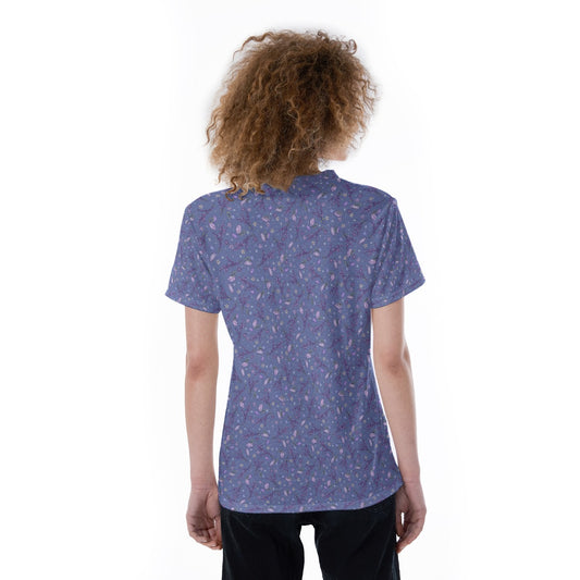Lavender Vibes - Women's Short Sleeve V-Neck T-Shirt