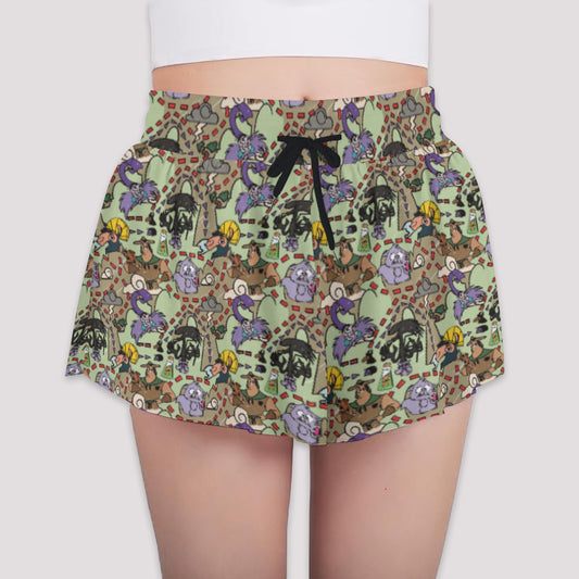 Emperor’s Chaotic Groove - Girls’ Flowy Pocket Shorts