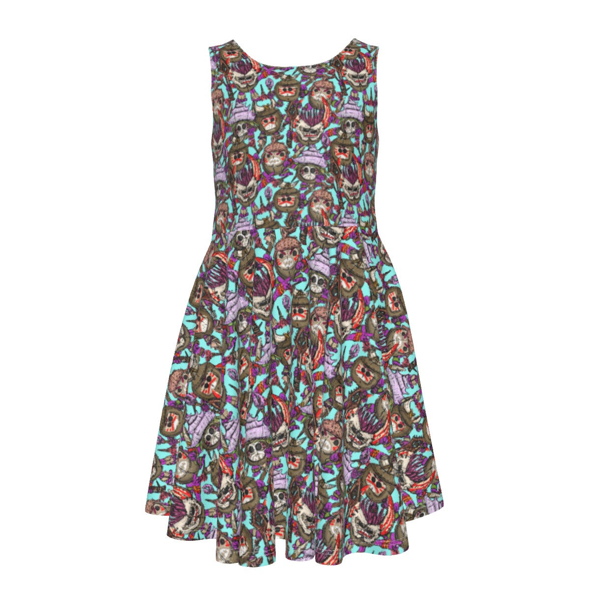 Island Coconut Pirates - Kid's Sleeveless Skater Dress