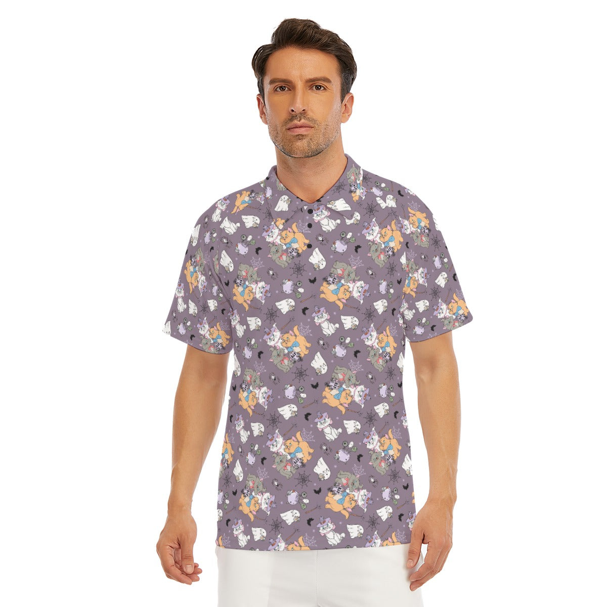 Spooky Fancy Felines - Men's Polo Shirt