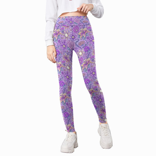 Fairytale Florals – Radiant Sunlight - Kid's Leggings