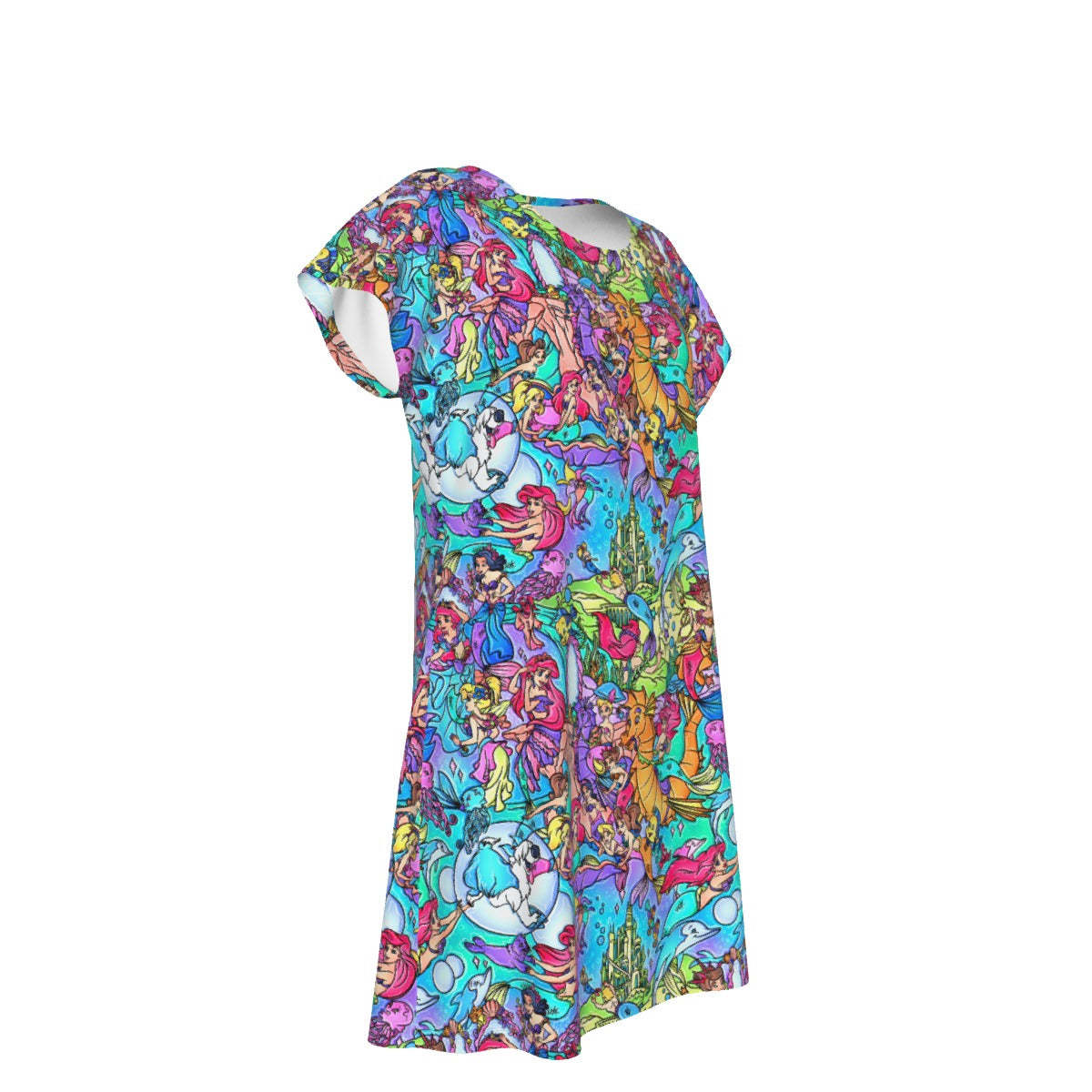 Under the Sea Storybook Scenes - Women's T-Shirt Dress