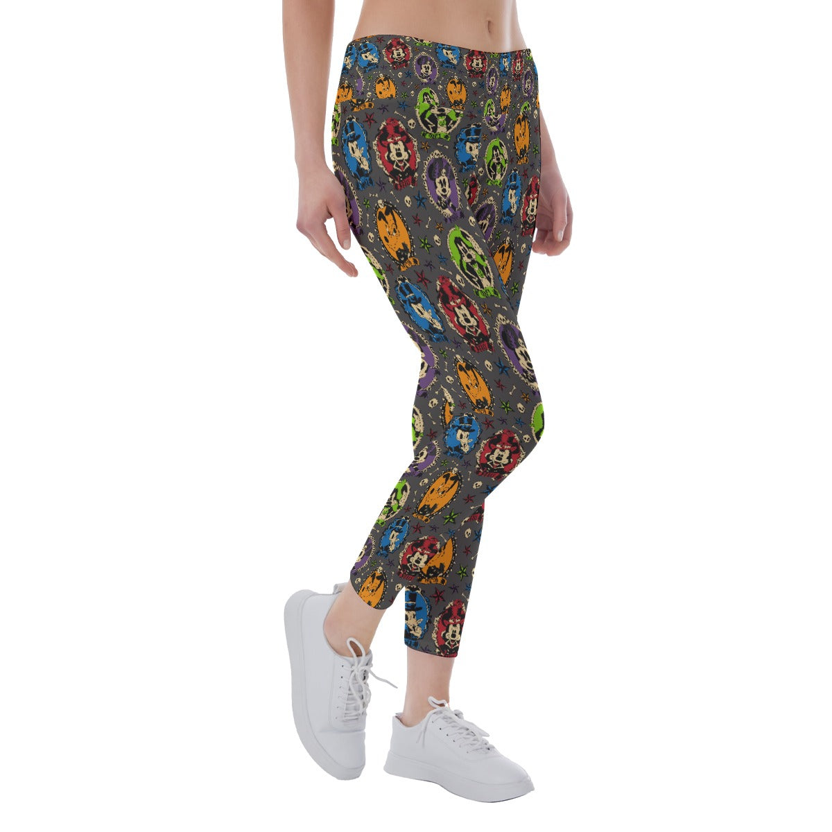 Gothic Halloween Cameos - Women's Yoga Leggings