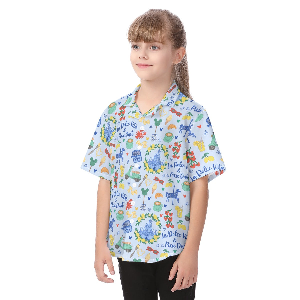 Sweet Life Pixie Dust - Kid's Hawaiian Button Up Shirt