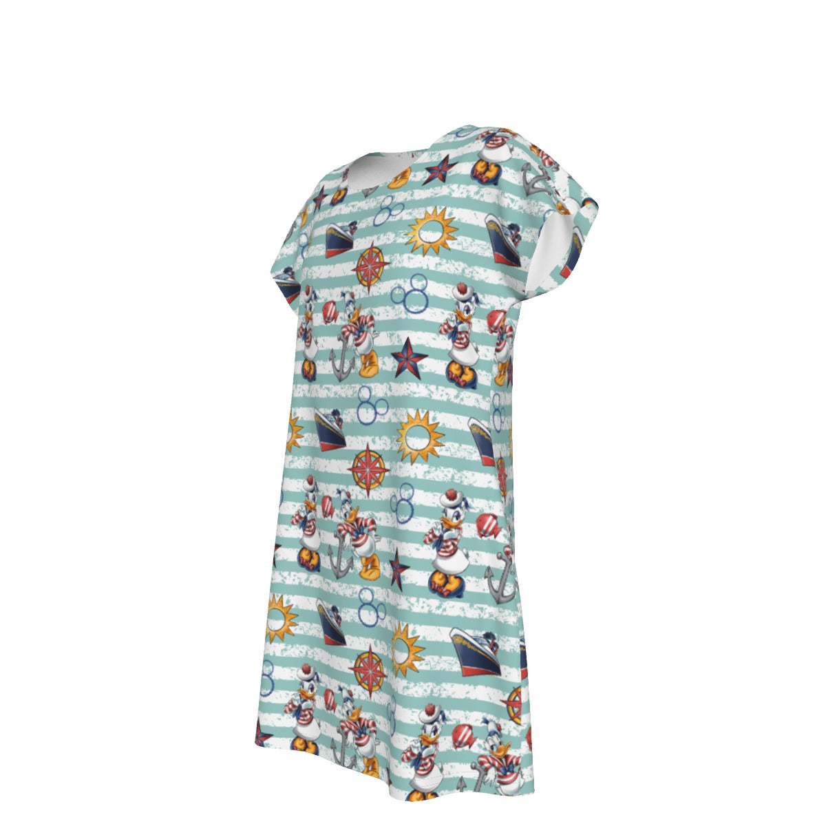 Sailor Duo on Deck - Women's T-Shirt Dress
