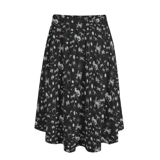 Epic Space Battle Ships - Women’s Pocket Midi Skirt