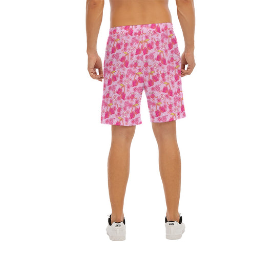 Fruitimals - Cherry Kittens - Men’s Pocket Beach Shorts